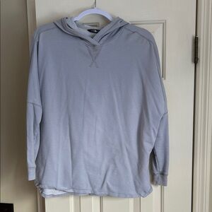 North Face Light Gray Hooded Sweatshirt